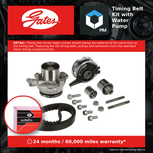 Timing belt water pump kit - water,
