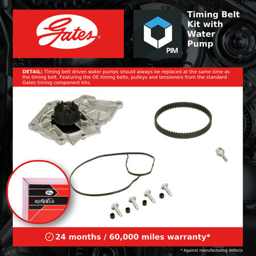 Timing belt water pump kit - pump,
