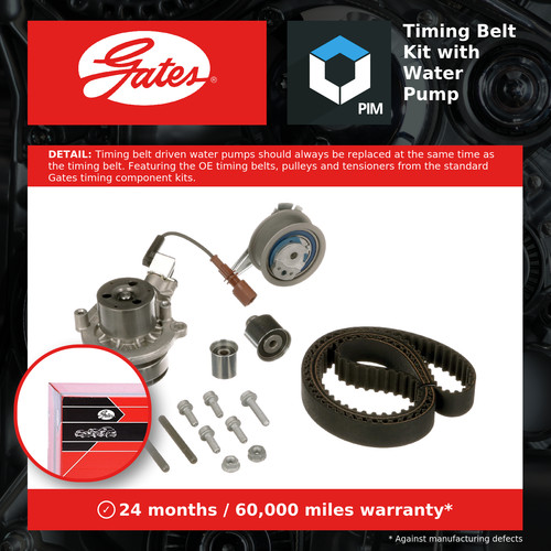 Timing belt water - water, kit